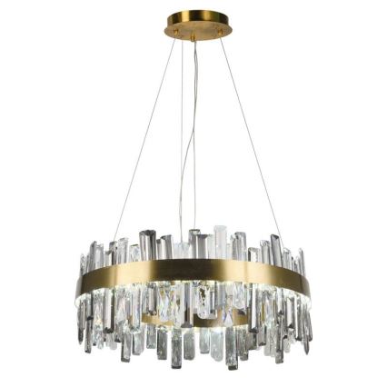 LED Prigušivi kristalni luster na sajli LED/80W/230V 3000-6500K + Daljinski upravljač