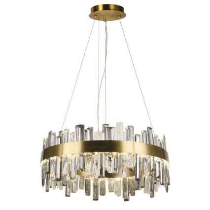 LED Prigušivi kristalni luster na sajli LED/80W/230V 3000-6500K + Daljinski upravljač