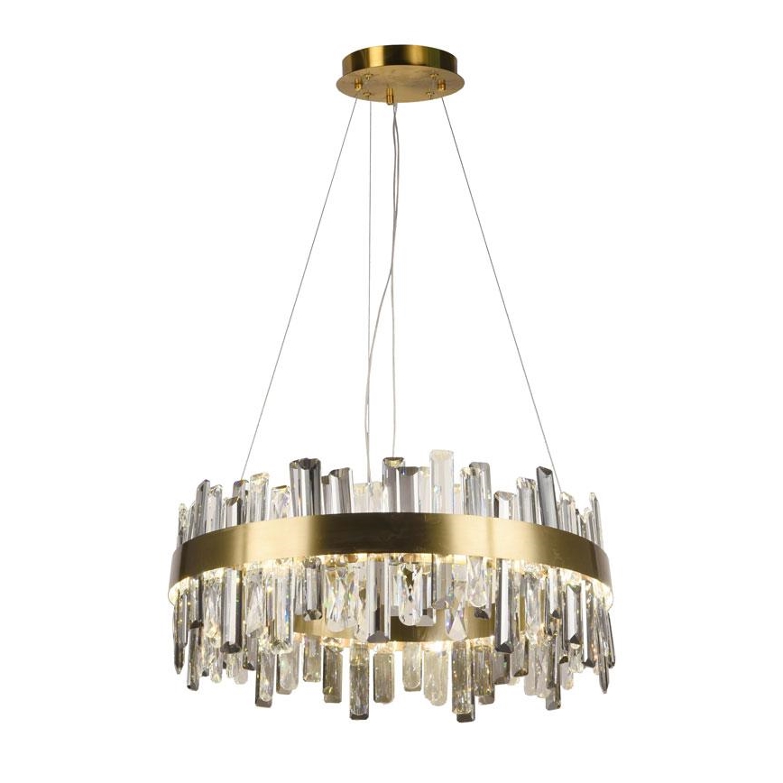 LED Prigušivi kristalni luster na sajli LED/80W/230V 3000-6500K + Daljinski upravljač