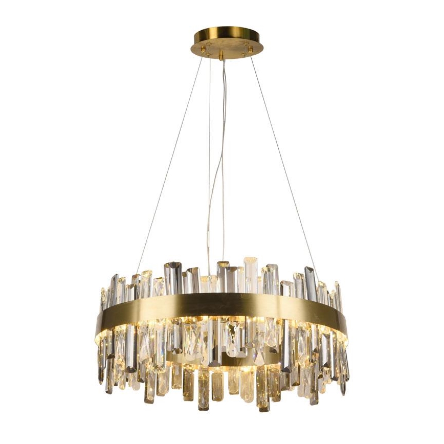 LED Prigušivi kristalni luster na sajli LED/80W/230V 3000-6500K + Daljinski upravljač