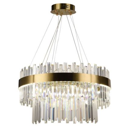 LED Prigušivi kristalni luster na sajli LED/80W/230V 3000-6500K + Daljinski upravljač