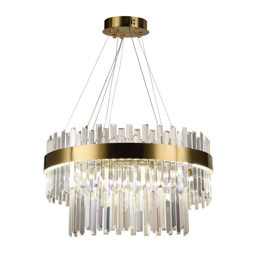 LED Prigušivi kristalni luster na sajli LED/80W/230V 3000-6500K + Daljinski upravljač