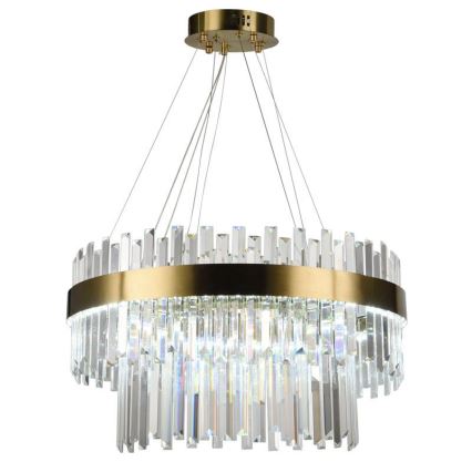 LED Prigušivi kristalni luster na sajli LED/80W/230V 3000-6500K + Daljinski upravljač