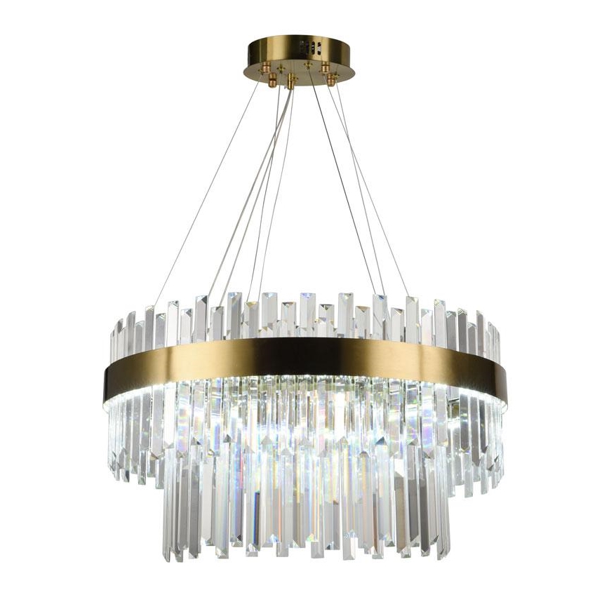 LED Prigušivi kristalni luster na sajli LED/80W/230V 3000-6500K + Daljinski upravljač