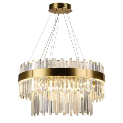 LED Prigušivi kristalni luster na sajli LED/80W/230V 3000-6500K + Daljinski upravljač