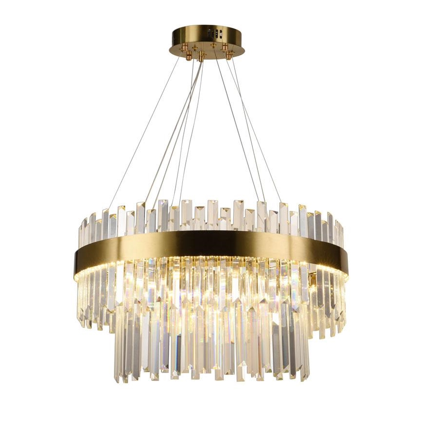 LED Prigušivi kristalni luster na sajli LED/80W/230V 3000-6500K + Daljinski upravljač
