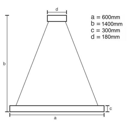 LED Prigušivi kristalni luster na sajli LED/80W/230V 3000-6500K + Daljinski upravljač