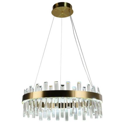 LED Prigušivi kristalni luster na sajli LED/80W/230V 3000-6500K + Daljinski upravljač