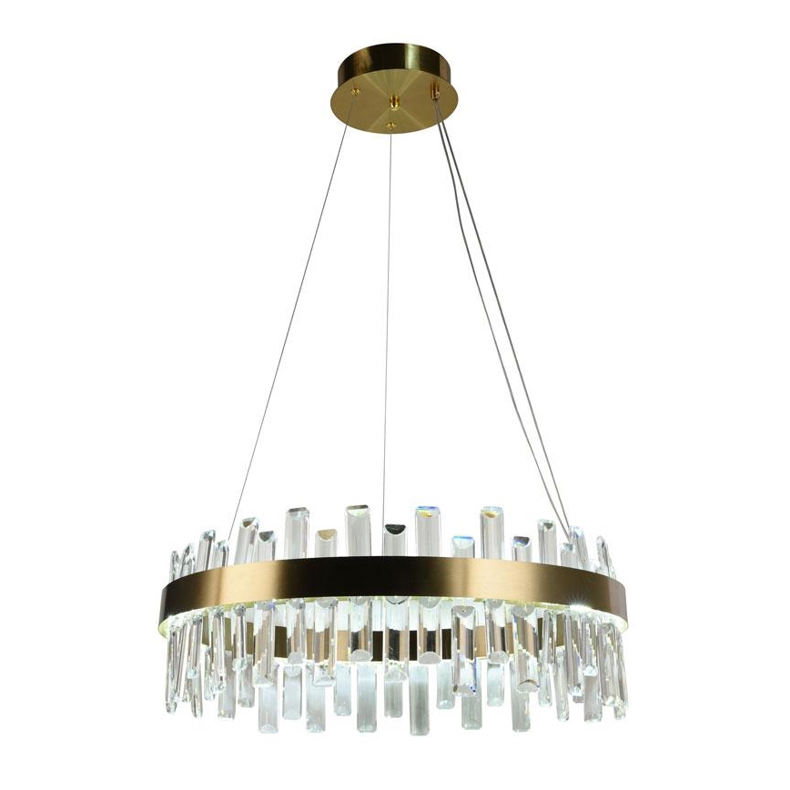 LED Prigušivi kristalni luster na sajli LED/80W/230V 3000-6500K + Daljinski upravljač