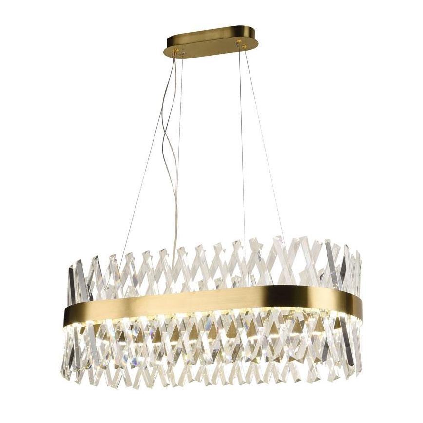 LED Prigušivi kristalni luster na sajli LED/90W/230V 3000-6500K + Daljinski upravljač