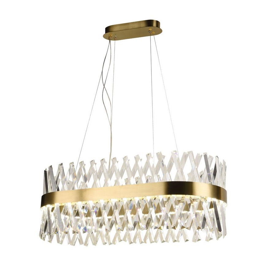 LED Prigušivi kristalni luster na sajli LED/90W/230V 3000-6500K + Daljinski upravljač