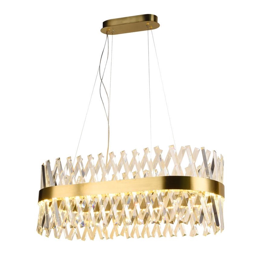 LED Prigušivi kristalni luster na sajli LED/90W/230V 3000-6500K + Daljinski upravljač