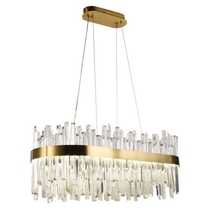 LED Prigušivi kristalni luster na sajli LED/90W/230V 3000-6500K + Daljinski upravljač