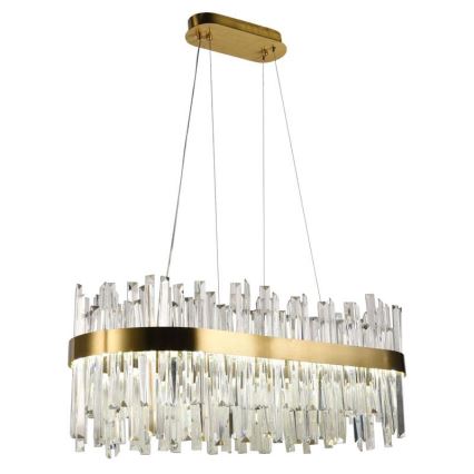 LED Prigušivi kristalni luster na sajli LED/90W/230V 3000-6500K + Daljinski upravljač