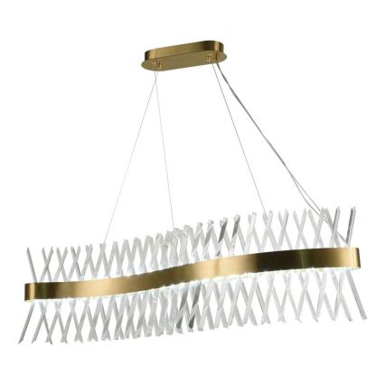 LED Prigušivi kristalni luster na sajli LED/95W/230V 3000-6500K + Daljinski upravljač