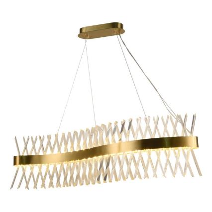 LED Prigušivi kristalni luster na sajli LED/95W/230V 3000-6500K + Daljinski upravljač