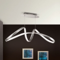 LED Prigušivi luster na sajli CIRCUS LED/36W/230V srebrno
