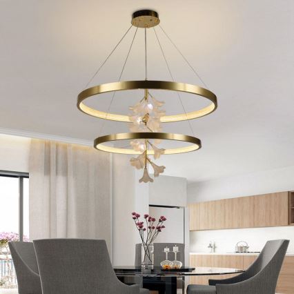 LED Prigušivi luster na sajli LED/100W/230V 3000-6500K + Daljinski upravljač