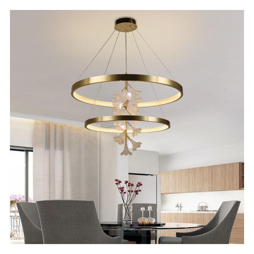 LED Prigušivi luster na sajli LED/100W/230V 3000-6500K + Daljinski upravljač