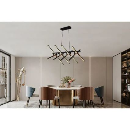 LED Prigušivi luster na sajli LED/100W/230V 3000-6500K + Daljinski upravljač