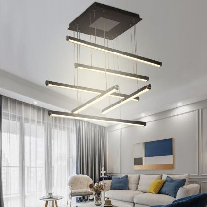 LED Prigušivi luster na sajli LED/100W/230V 3000-6500K + Daljinski upravljač
