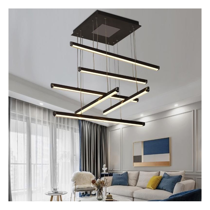 LED Prigušivi luster na sajli LED/100W/230V 3000-6500K + Daljinski upravljač