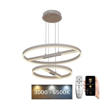 LED Prigušivi luster na sajli LED/100W/230V 3000-6500K + Daljinski upravljač