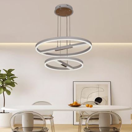 LED Prigušivi luster na sajli LED/100W/230V 3000-6500K + Daljinski upravljač