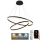 LED Prigušivi luster na sajli LED/100W/230V 3000-6500K pr. 80 cm + Daljinski upravljač