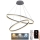 LED Prigušivi luster na sajli LED/100W/230V 3000-6500K pr. 80 cm + Daljinski upravljač