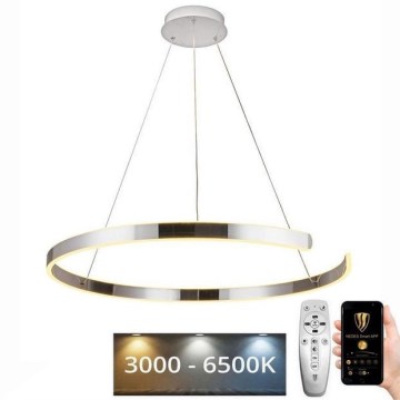 LED Prigušivi luster na sajli LED/100W/230V 3000-6500K pr. 80 cm + Daljinski upravljač