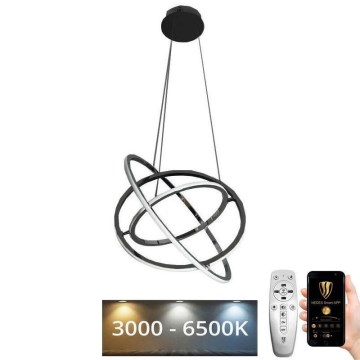 LED Prigušivi luster na sajli LED/105W/230V 3000-6500K + Daljinski upravljač