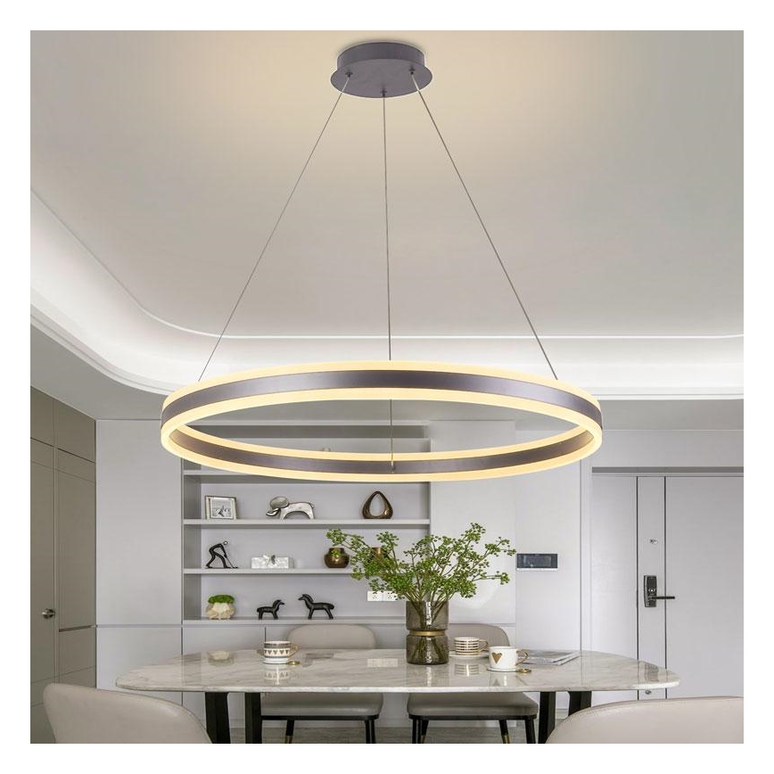 LED Prigušivi luster na sajli LED/110W/230V 3000-6500K + daljinski upravljač