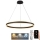LED Prigušivi luster na sajli LED/110W/230V 3000-6500K pr. 80 cm + Daljinski upravljač