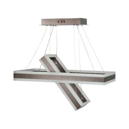 LED Prigušivi luster na sajli LED/113W/230V 3000K braon