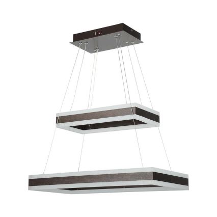 LED Prigušivi luster na sajli LED/113W/230V 3000K braon