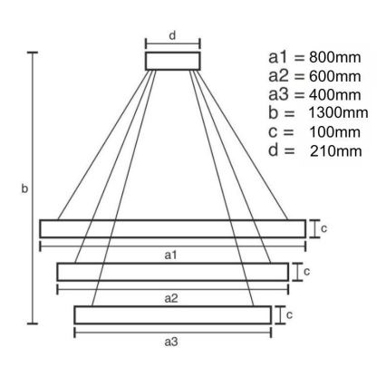 LED Prigušivi kristalni luster na sajli LED/115W/230V 3000-6500K krom/zlatna + Daljinski upravljač