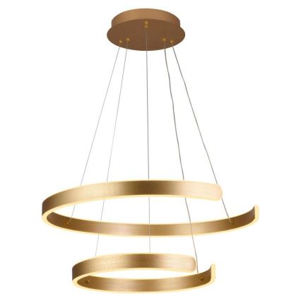 LED Prigušivi luster na sajli LED/120W/230V 3000-6500K pr. 60 cm + Daljinski upravljač
