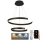 LED Prigušivi luster na sajli LED/120W/230V 3000-6500K pr. 60 cm + Daljinski upravljač