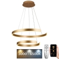 LED Prigušivi luster na sajli LED/120W/230V 3000-6500K pr. 60 cm + Daljinski upravljač