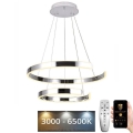 LED Prigušivi luster na sajli LED/120W/230V 3000-6500K pr. 60 cm + Daljinski upravljač