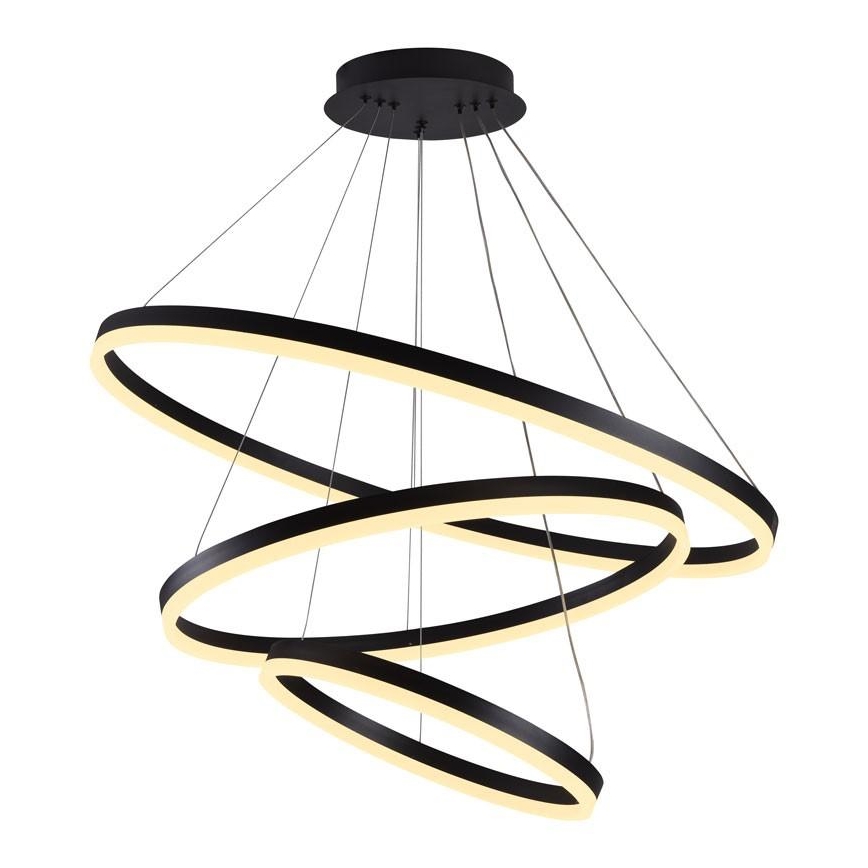 LED Prigušivi luster na sajli LED/125W/230V 3000-6500K pr. 80 cm + Daljinski upravljač