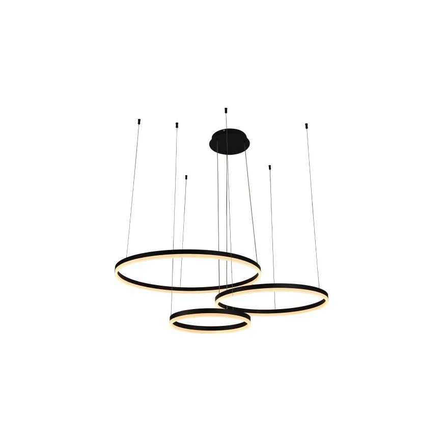 LED Prigušivi luster na sajli LED/125W/230V 3000-6500K pr. 80 cm + Daljinski upravljač