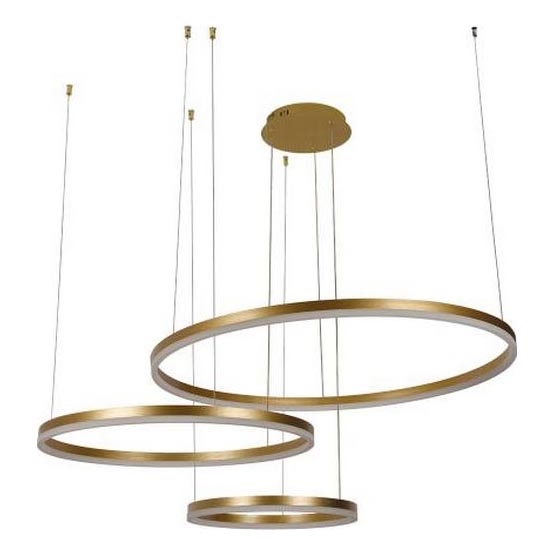 LED Prigušivi luster na sajli LED/125W/230V 3000-6500K pr. 80 cm + Daljinski upravljač