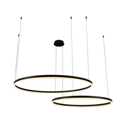 LED Prigušivi luster na sajli LED/128W/230V 3000-6500K pr. 100 cm + Daljinski upravljač