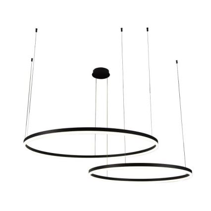LED Prigušivi luster na sajli LED/128W/230V 3000-6500K pr. 100 cm + Daljinski upravljač