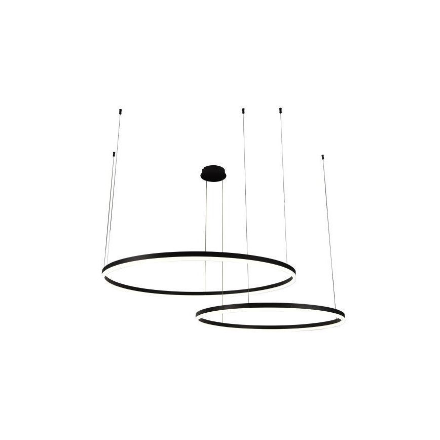 LED Prigušivi luster na sajli LED/128W/230V 3000-6500K pr. 100 cm + Daljinski upravljač