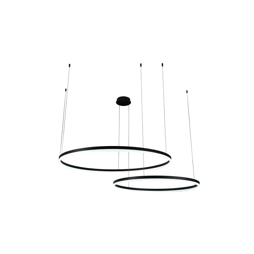 LED Prigušivi luster na sajli LED/128W/230V 3000-6500K pr. 100 cm + Daljinski upravljač