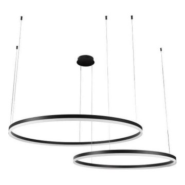 LED Prigušivi luster na sajli LED/128W/230V 3000-6500K pr. 100 cm + Daljinski upravljač