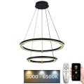LED Prigušivi luster na sajli LED/130W/230V 3000-6500K + Daljinski upravljač
